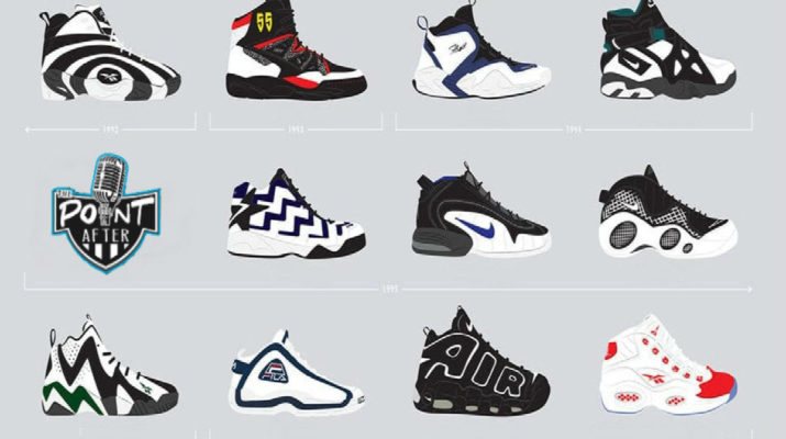 nike air basketball shoes 90's