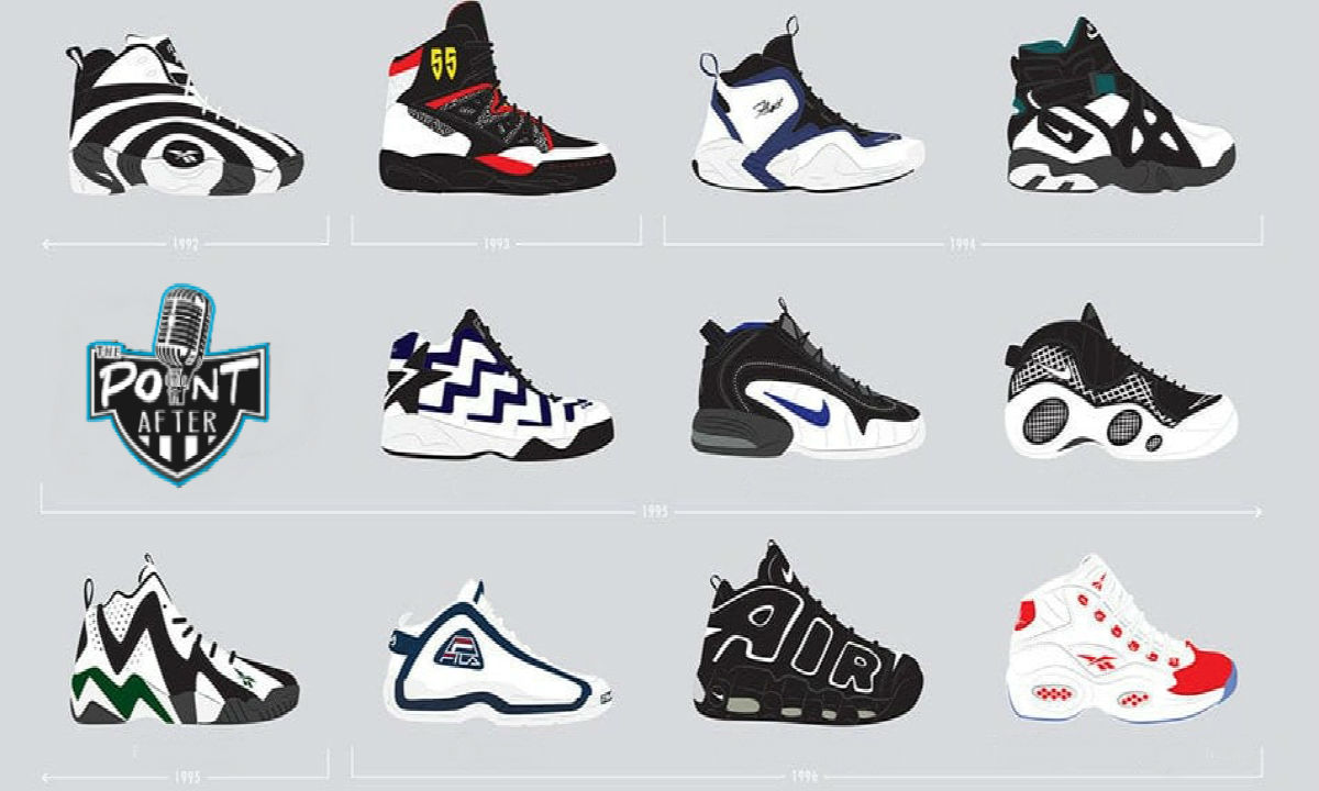 1990's adidas basketball shoes